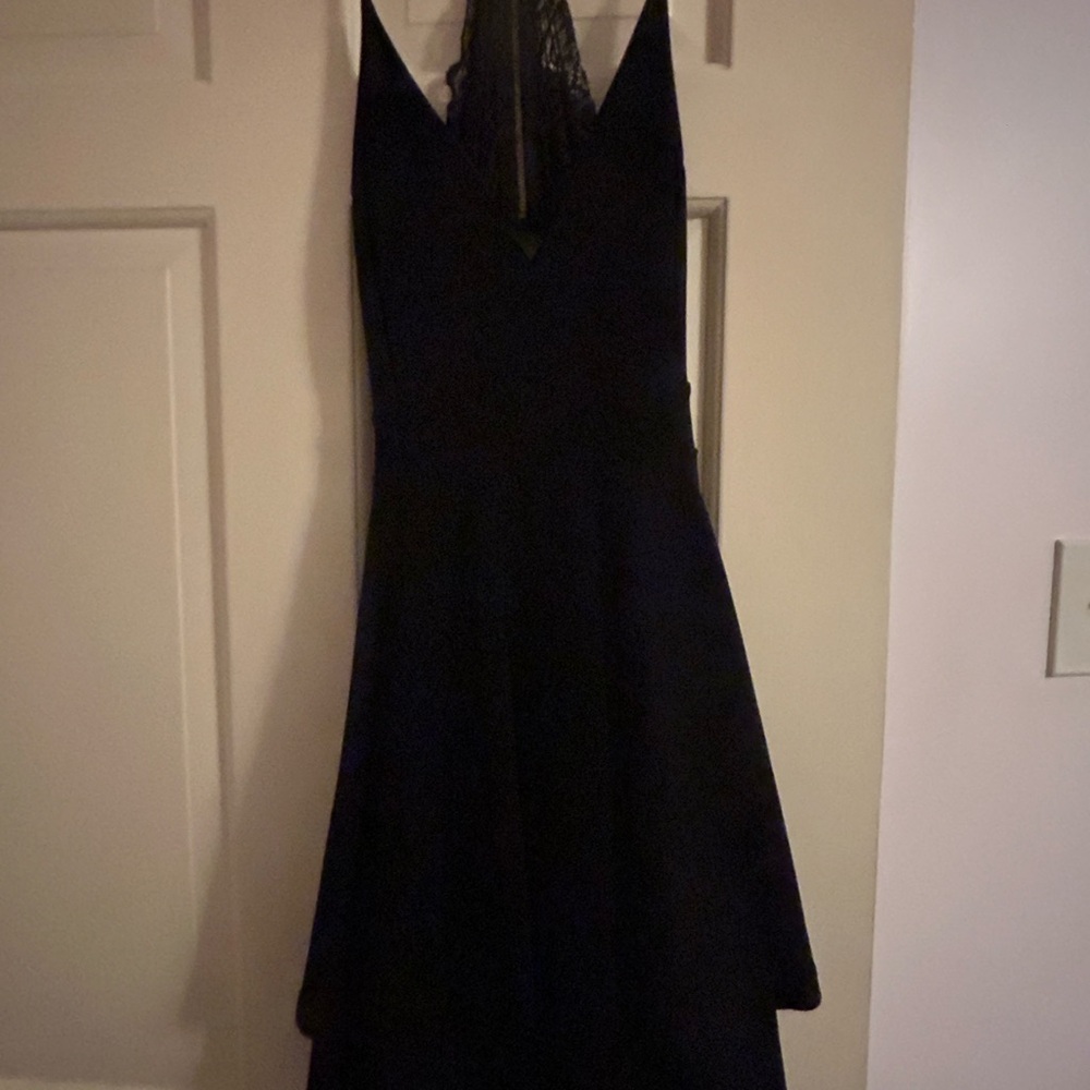 Windsor Black Halter Sundress Cocktail